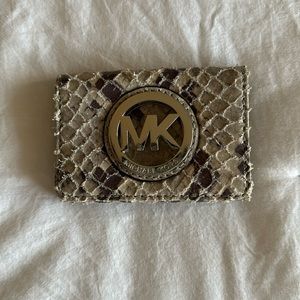 Michael Kors snake skin wallet